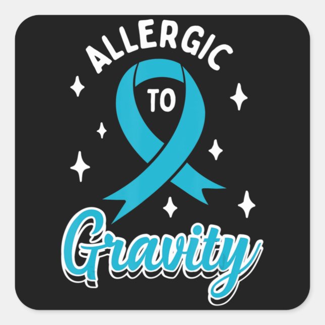 Adesivo Quadrado T-Shirt40 com consciência de POTES disautonomia (Frente)