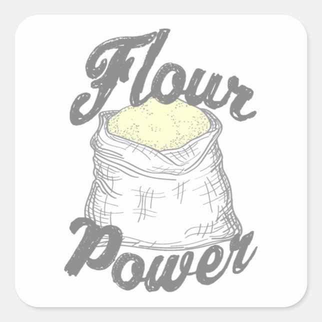 Adesivo Quadrado T-Shirt com alimentação de flour (Frente)