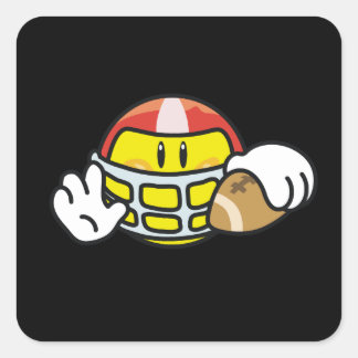 Adesivo Quadrado T-shirts e presentes de futebol