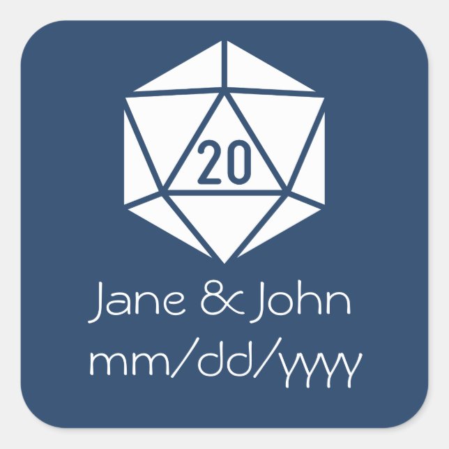 Adesivo Quadrado Tabletop Chic no Marinho Sticker (Frente)