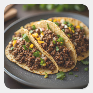 Adesivo Quadrado Tacos