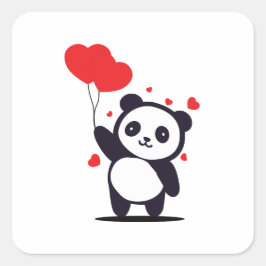 Adesivo Quadrado Taddy Love