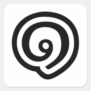 Adesivo Quadrado Tailândia Número 1 / Um / ๑ (Nueng) Idioma Tailand