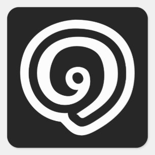 Adesivo Quadrado Tailândia Número 1 / Um / ๑ (Nueng) Idioma Tailand