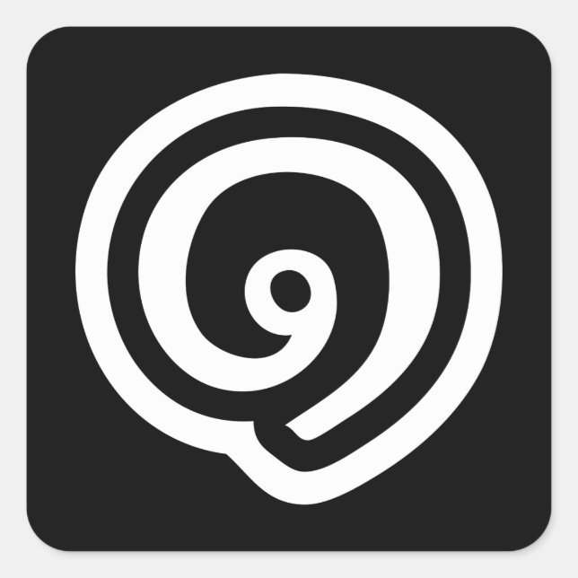 Adesivo Quadrado Tailândia Número 1 / Um / ๑ (Nueng) Idioma Tailand (Frente)