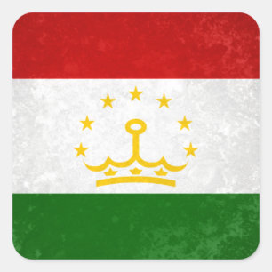 Adesivo Quadrado Tajiquistão