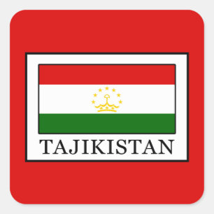 Adesivo Quadrado Tajiquistão