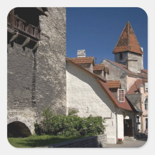 Adesivo Quadrado Tallin, Estônia. Tallin é um pouco de um