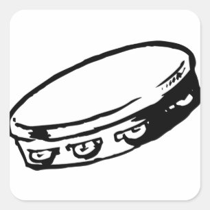 Adesivo Quadrado Tambourine Stickers