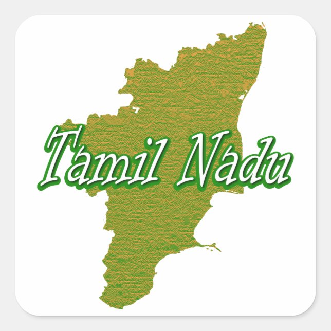 Adesivo Quadrado Tamil Nadu (Frente)