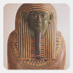 Adesivo Quadrado Tampa exterior do sarcófago de Psametik mim