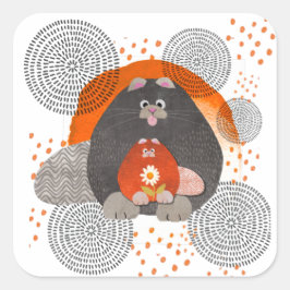 Adesivo Quadrado Tampões CATZ PAJAMAZ 2 tamanhos