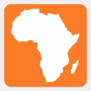 Adesivo Quadrado Tangerine África Audaciosa