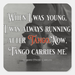 Adesivo Quadrado Tango argentino Carregar citação