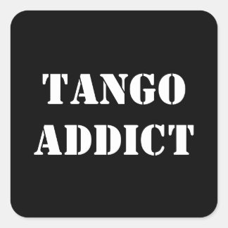 Adesivo Quadrado Tango Viciado em Tanguero Argentino Tango
