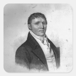 Adesivo Quadrado Tanoeiro de George, gravado por Percy Roberts
