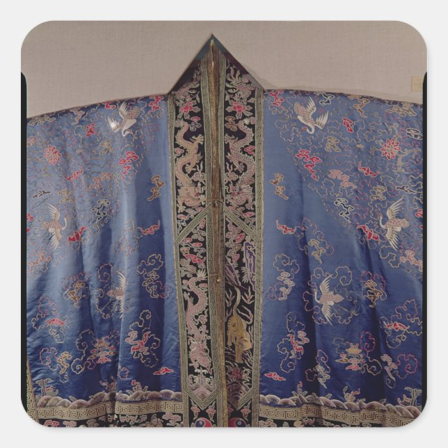 Adesivo Quadrado Taoist Robe de um Templo Imperial (Frente)