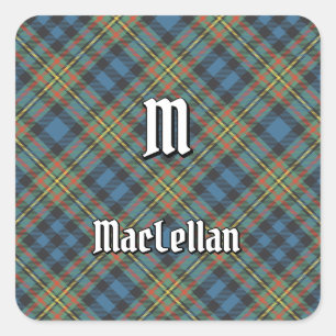 Adesivo Quadrado Tartan Antigo do Clã MacLellan