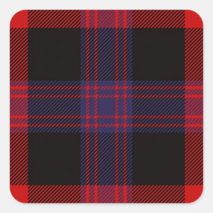 Adesivo Quadrado Tartan de Brown do clã