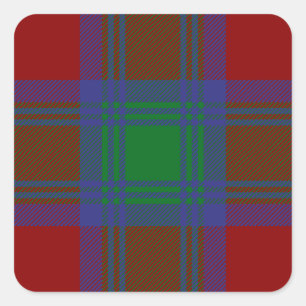 Adesivo Quadrado Tartan de Lindsay do clã