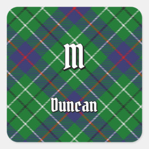 Adesivo Quadrado Tartan do Clã Duncan