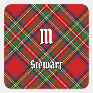 Adesivo Quadrado Tartan Royal Stewart