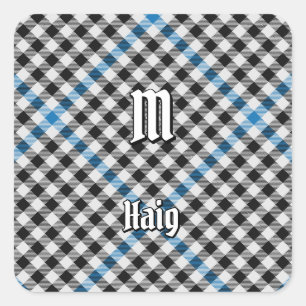 Adesivo Quadrado Tartan Xadrez Clan Haig