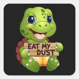 Adesivo Quadrado Tartaruga marinha Tartarugas oceânicas Tartarugas