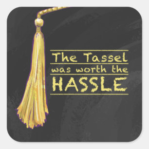 Adesivo Quadrado Tassel Hassle Dourado