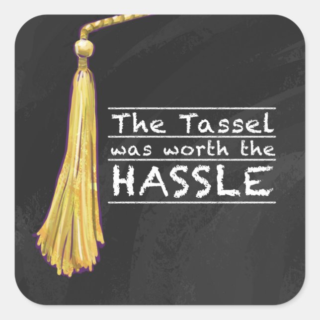 Adesivo Quadrado Tassel Hassle Silver (Frente)