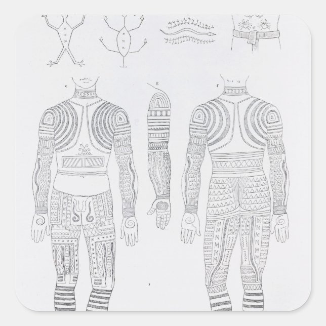 Adesivo Quadrado Tatuagem de IgorÁRIOS (Frente)