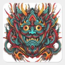 Adesivo Quadrado Tatuagem Kanera