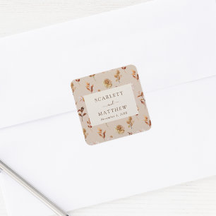 Adesivo Quadrado Taupe Autumn Deixa Casamento