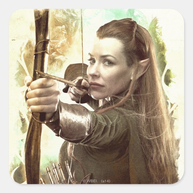Adesivo Quadrado TAURIEL™ Filha de Mirkwood (Frente)