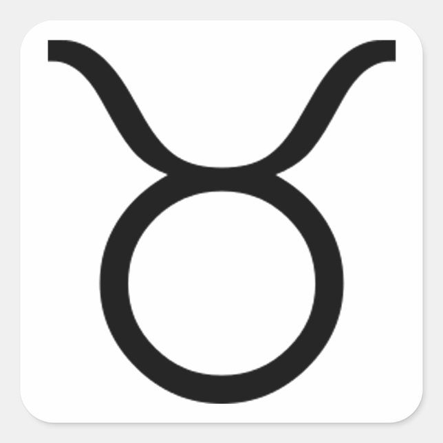 Adesivo Quadrado Taurus (Frente)