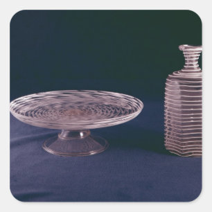 Adesivo Quadrado Tazza do latticinio de Facon de Venise