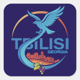 Adesivo Quadrado Tbilisi Georgia Eastern Europe