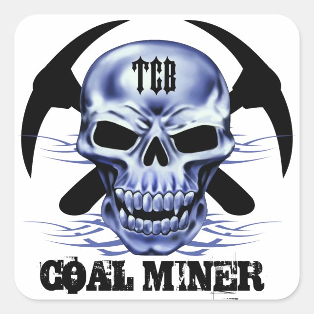 ADESIVO QUADRADO TCB SKULL (Frente)