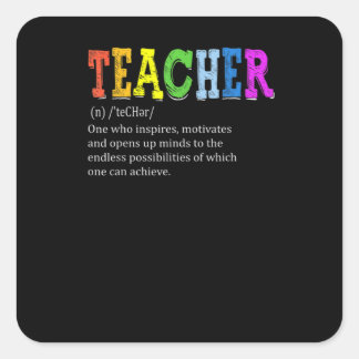 Adesivo Quadrado Teacher Definition Teacher Appreciation
