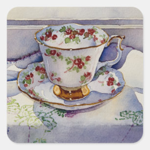 Adesivo Quadrado Teacup 1799 no linho