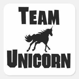 Adesivo Quadrado Team Unicorn