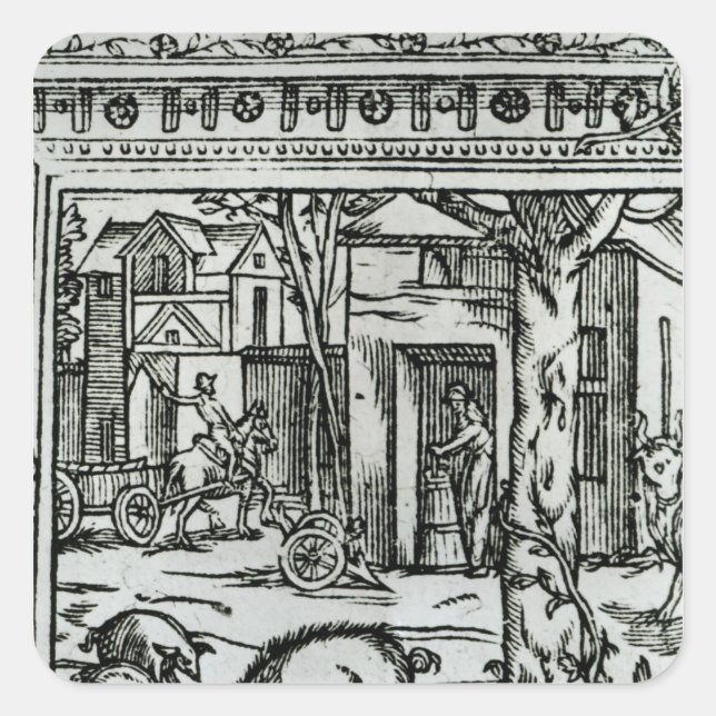 Adesivo Quadrado Teatro de Agricultura e Arqueação dos Campos (Frente)