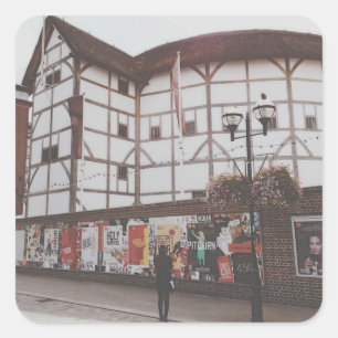 Adesivo Quadrado Teatro Globe - Londres - Reino Unido