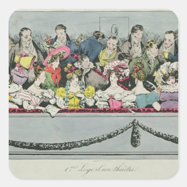 Adesivo Quadrado Teatro Premiere Loge d'un (Frente)