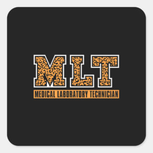 Adesivo Quadrado Técnico de Laboratório Médico MLT da Lab Tech Quim