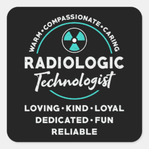 Adesivo Quadrado Tecnologia Radiológica Radiológica Tecnologia Xr