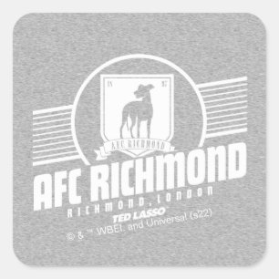 Adesivo Quadrado Ted Lasso   AFC Richmond - Gráfico de distribuição