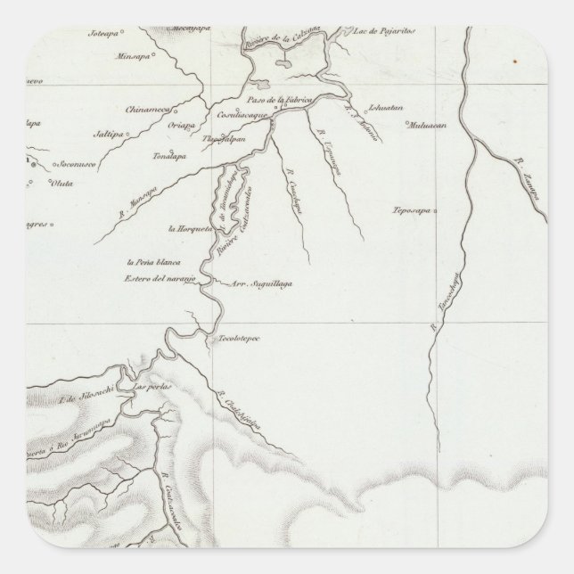 Adesivo Quadrado Tehuantepec, México (Frente)