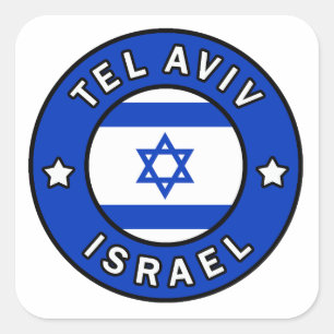 Adesivo Quadrado Tel Aviv Israel