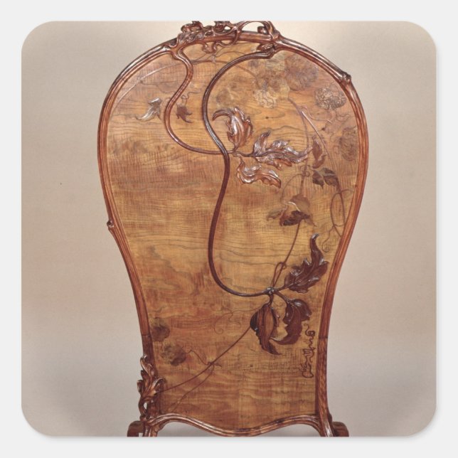 Adesivo Quadrado Tela de fogo com marqueometria de várias florestas (Frente)